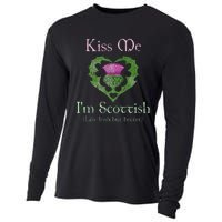 St. Patricks Day Funny Scottish Kiss Me Im Scottish Cooling Performance Long Sleeve Crew