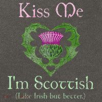 St. Patricks Day Funny Scottish Kiss Me Im Scottish Cotton Canvas Backpack