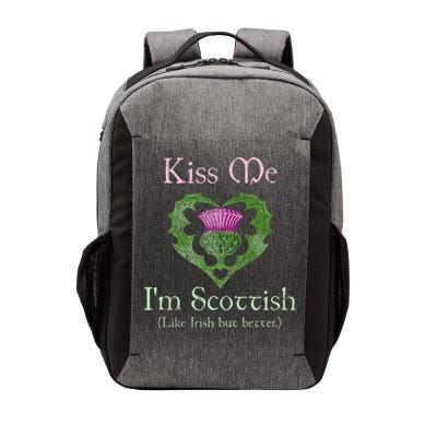 St. Patricks Day Funny Scottish Kiss Me Im Scottish Vector Backpack