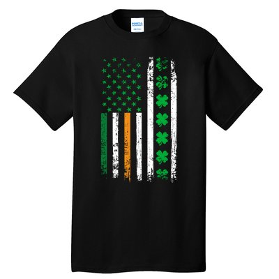 St. Patrick’s Day Shamrock Flag Tall T-Shirt