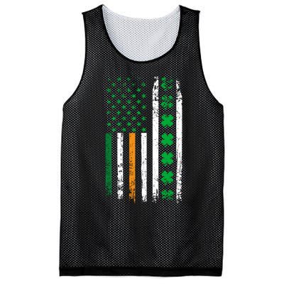 St. Patrick’s Day Shamrock Flag Mesh Reversible Basketball Jersey Tank