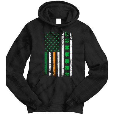 St. Patrick’s Day Shamrock Flag Tie Dye Hoodie