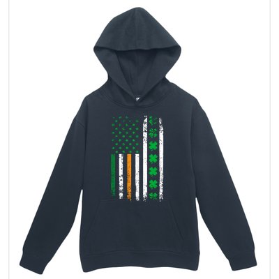 St. Patrick’s Day Shamrock Flag Urban Pullover Hoodie