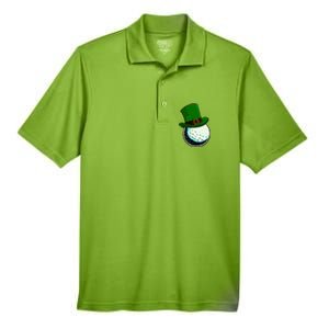 St Patricks Day Golf Lucky Leprechaun Shamrock Clovers Gift Men's Origin Performance Pique Polo