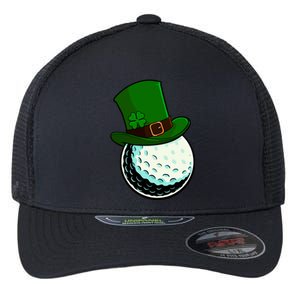 St Patricks Day Golf Lucky Leprechaun Shamrock Clovers Gift Flexfit Unipanel Trucker Cap