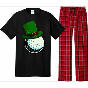 St Patricks Day Golf Lucky Leprechaun Shamrock Clovers Gift Pajama Set