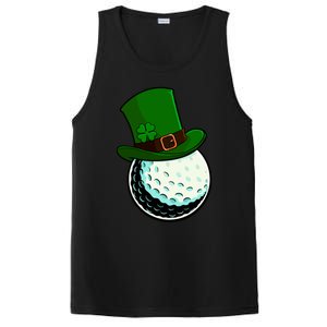 St Patricks Day Golf Lucky Leprechaun Shamrock Clovers Gift PosiCharge Competitor Tank