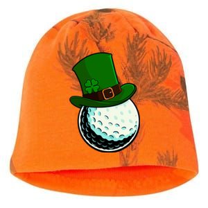 St Patricks Day Golf Lucky Leprechaun Shamrock Clovers Gift Kati - Camo Knit Beanie