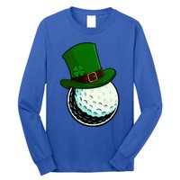 St Patricks Day Golf Lucky Leprechaun Shamrock Clovers Gift Long Sleeve Shirt