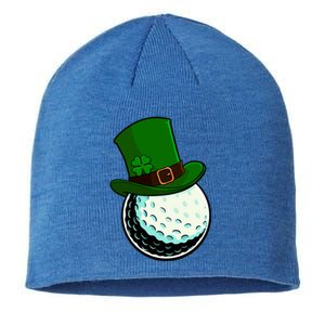 St Patricks Day Golf Lucky Leprechaun Shamrock Clovers Gift Sustainable Beanie