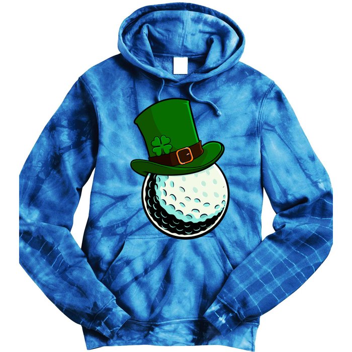 St Patricks Day Golf Lucky Leprechaun Shamrock Clovers Gift Tie Dye Hoodie