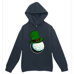 St Patricks Day Golf Lucky Leprechaun Shamrock Clovers Gift Urban Pullover Hoodie