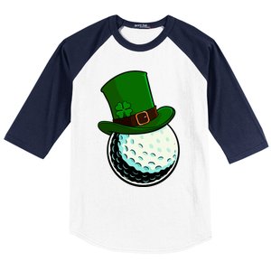 St Patricks Day Golf Lucky Leprechaun Shamrock Clovers Gift Baseball Sleeve Shirt