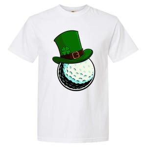 St Patricks Day Golf Lucky Leprechaun Shamrock Clovers Gift Garment-Dyed Heavyweight T-Shirt