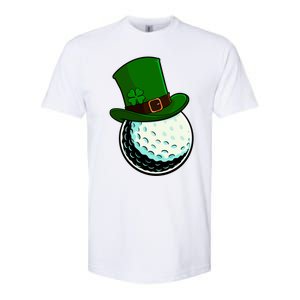 St Patricks Day Golf Lucky Leprechaun Shamrock Clovers Gift Softstyle CVC T-Shirt