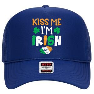 St Patricks Day Gift High Crown Mesh Back Trucker Hat