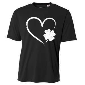 St Patricks day love with heart and shamrock clover Cooling Performance Crew T-Shirt