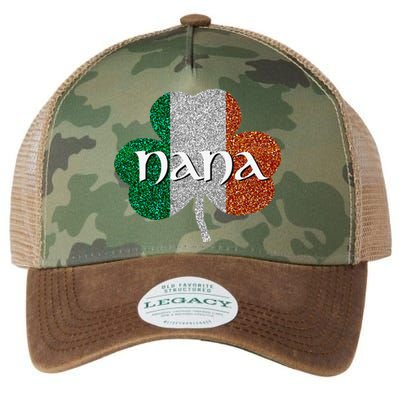 Saint Patrick's Day Nana Fun Grandmother Gift Legacy Tie Dye Trucker Hat