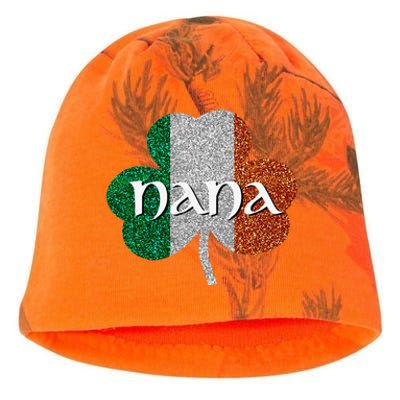 Saint Patrick's Day Nana Fun Grandmother Gift Kati - Camo Knit Beanie