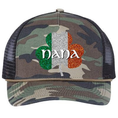 Saint Patrick's Day Nana Fun Grandmother Gift Retro Rope Trucker Hat Cap