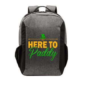 St Patricks Day Here To Paddy Clover Leprechaun Gift Vector Backpack