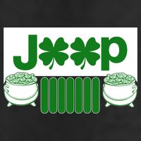 St Patrick's Day Shamrock Grille 7 Panel Mesh Trucker Snapback Hat