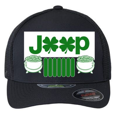 St Patrick's Day Shamrock Grille Flexfit Unipanel Trucker Cap