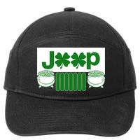 St Patrick's Day Shamrock Grille 7-Panel Snapback Hat