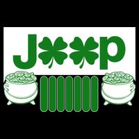 St Patrick's Day Shamrock Grille 7-Panel Snapback Hat