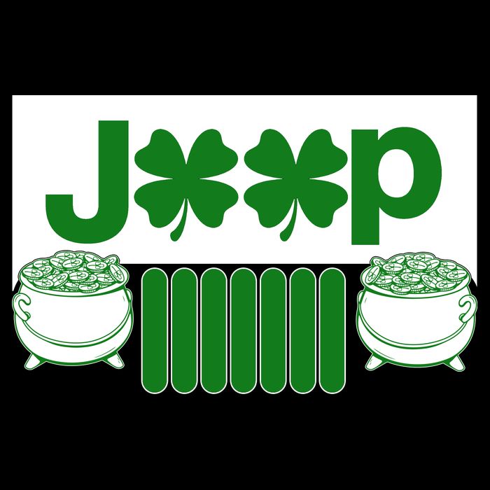 St Patrick's Day Shamrock Grille 7-Panel Snapback Hat
