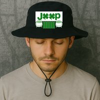 St Patrick's Day Shamrock Grille Bucket Hat