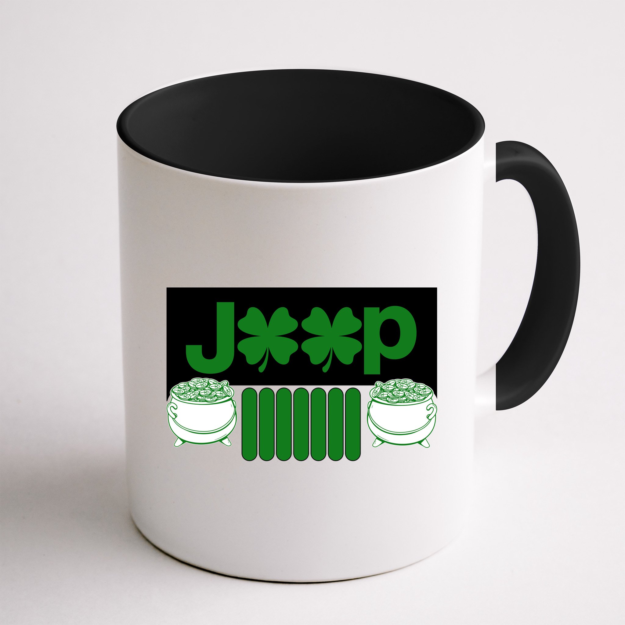 St Patrick's Day Shamrock Grille Mug