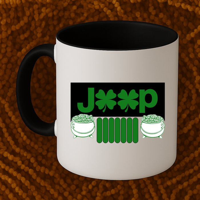 St Patrick's Day Shamrock Grille Mug