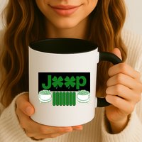 St Patrick's Day Shamrock Grille Mug