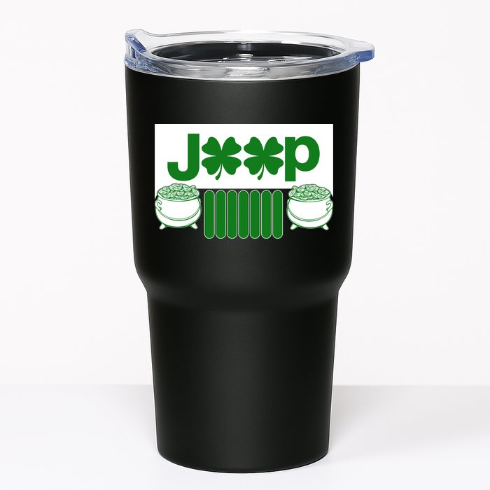 St Patrick's Day Shamrock Grille Tumbler