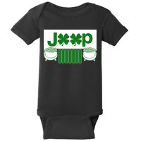 St Patrick's Day Shamrock Grille Baby Bodysuit