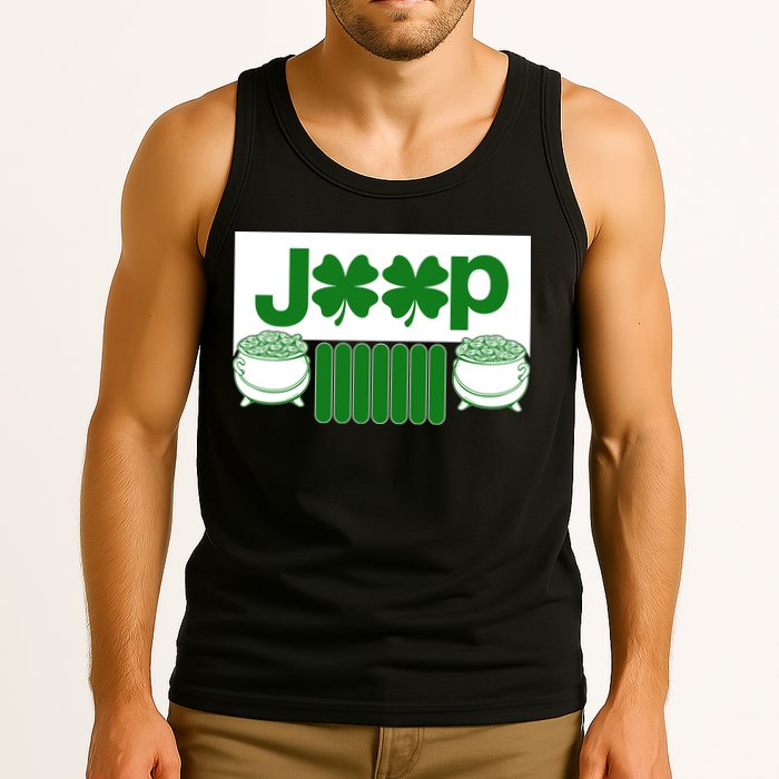 St Patrick's Day Shamrock Grille Tank Top