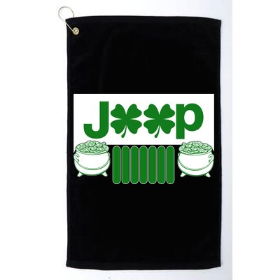 St Patrick's Day Shamrock Grille Golf Towel