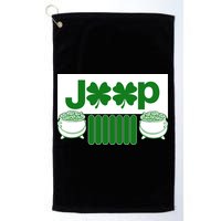 St Patrick's Day Shamrock Grille Golf Towel