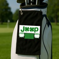 St Patrick's Day Shamrock Grille Golf Towel