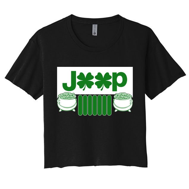 St Patrick's Day Shamrock Grille Crop Top