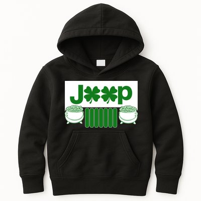 St Patrick's Day Shamrock Grille Kids Hoodie