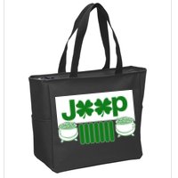 St Patrick's Day Shamrock Grille Zip Tote Bag