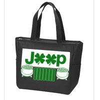 St Patrick's Day Shamrock Grille Zip Tote Bag