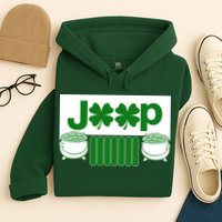 St Patrick's Day Shamrock Grille Hoodie