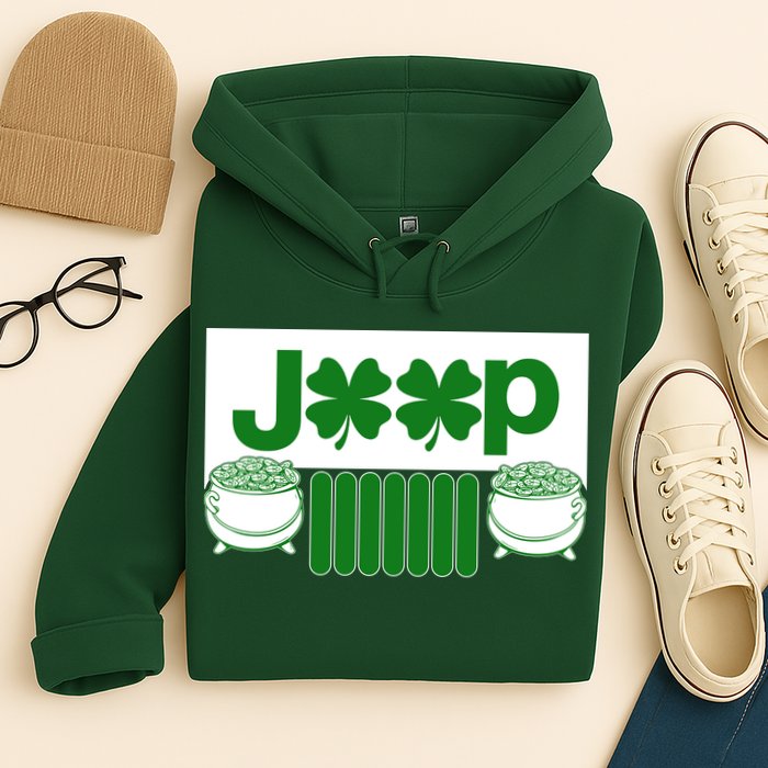 St Patrick's Day Shamrock Grille Hoodie