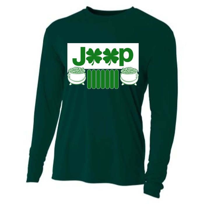 St Patrick's Day Shamrock Grille Cooling Performance Long Sleeve Crew
