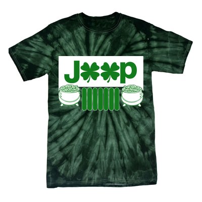 St Patrick's Day Shamrock Grille Tie-Dye T-Shirt