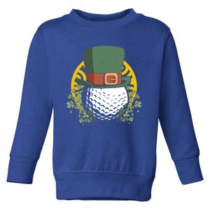 St Patricks Day Shamrock Irish Leprechaun Golf Gift Toddler Sweatshirt