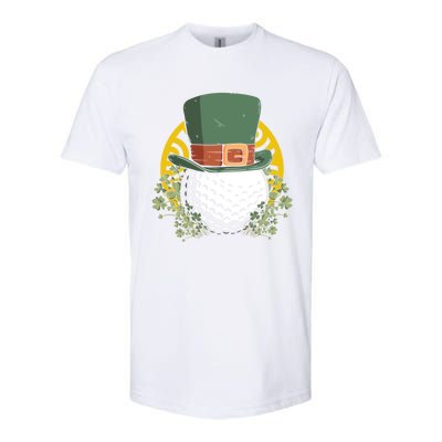 St Patricks Day Shamrock Irish Leprechaun Golf Gift Softstyle® CVC T-Shirt